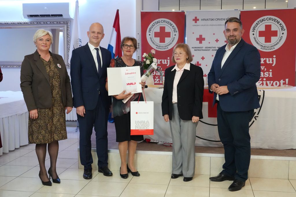 Prijem gradonacelnika gradski darivatelji krvi 60