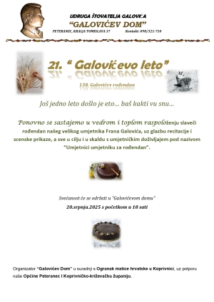 21. &quot;Galovićevo leto&quot;