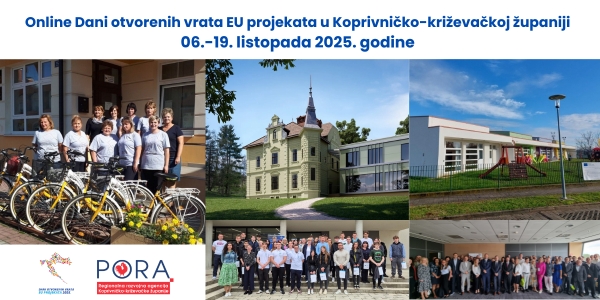 Županija i PORA uključile se u informativnu online kampanju „Dana otvorenih vrata EU projekata“
