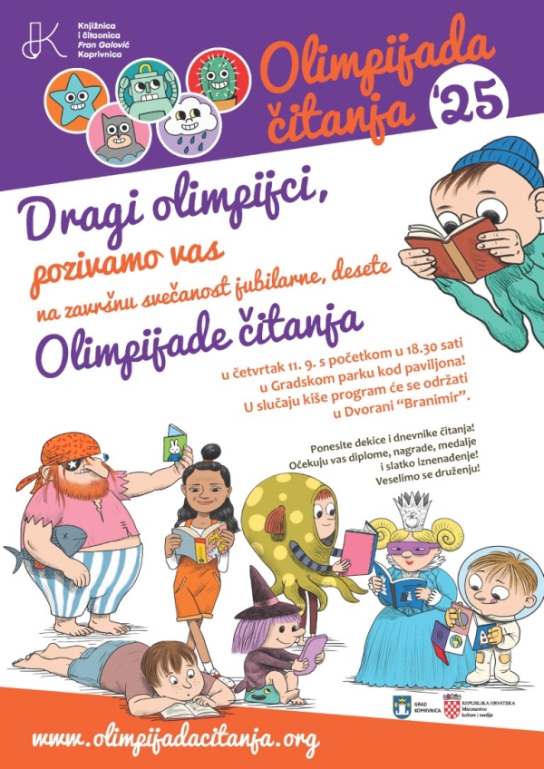 Završna svečanost jubilarne 10. Olimpijade čitanja