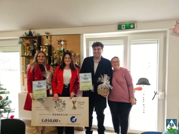 Zamjenik Rajn i županijska Turistička zajednica uručili donaciju Udruzi Maslačak