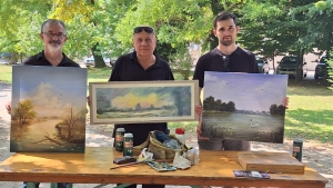 Članovi Udruge &bdquo;Peski-Art Đurđevac&ldquo; na likovnoj koloniji u Letenyu